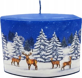 Nagy Karácsonyi Gyertya 3D Dekoratív Rénszarvas Gyertya