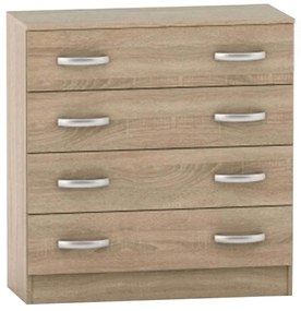 BETTY 4S komód, sonoma tölgy