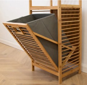 AKCIÓ Szürke bambusz szennyestartó SOBIKON II. osztályú