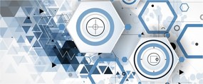 Kép - Geometriai absztrakció (120x50 cm)