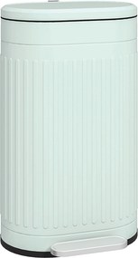 HOMCOM 30 l pedálos szemetes kivehető belső vödrövel és lassan záródó fedéllel, ujjlenyomat-álló, zöld (36,5 x 31,2 x 60,8 cm) | Aosom