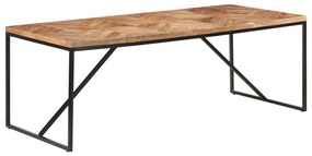 tömör akác és mangófa étkezőasztal 200 x 90 x 76 cm