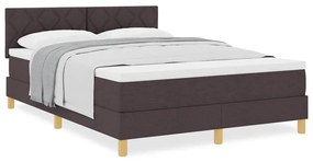 Boxspring ágy matraccal sötétbarna 160 x 200 cm szövet