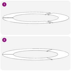 vidaXL Alkalmas lapos fa gyűrűkhez 5 pcs Oliva zöld Ø60 / 90 cm Acél