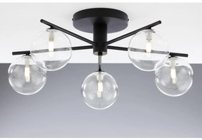 Jupiter 2046 - Felületre szerelhető csillár PRATO 5xG9/10W/230V fekete/átlátszó