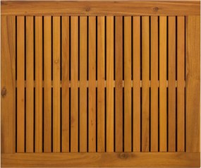 vidaXL Kerti Tároló Doboz 185 L Tömör Akácfa 60 x 50 x 56 cm Fekete