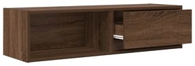 barna tölgy színű szerelt fa TV-szekrény 100x31x25,5cm