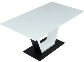 Bővíthető Étkezőasztal 160–210×90 cm, MDF, Fehér. HT-D1931 WT