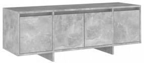 betonszürke szerelt fa TV-szekrény 120x30x40,5 cm
