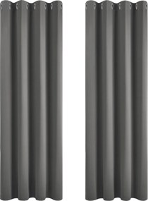 Sötétítő függöny 140x245 szett 2 db függöny blackout szürke