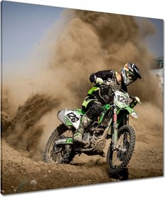 Vászonkép 80x80 MotoCross Motorkerékpár Motor