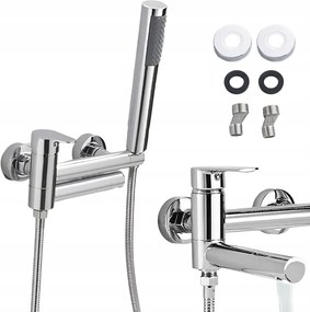 Kádtöltő Csaptelep Forgatható Króm Fürdőszobai Univerzális