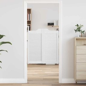 fehér lengőajtók lamellás kialakítású 2 pár 90x80 cm