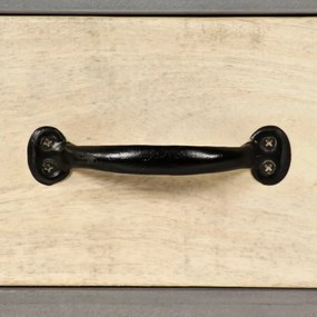 tömör mangófa és acél TV-szekrény 120 x 30 x 45 cm