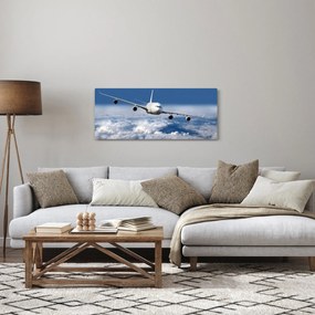 Kép - Repülőgép a felhőkben (120x50 cm)