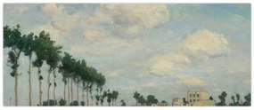 Kép - Johan Barthold Jongkind, The Towpath, reprodukciók (120x50 cm)