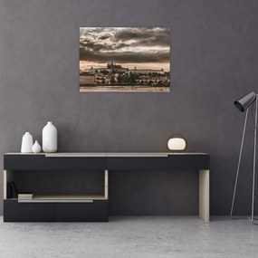 Prágai vár a félhomályban képe (70x50 cm)