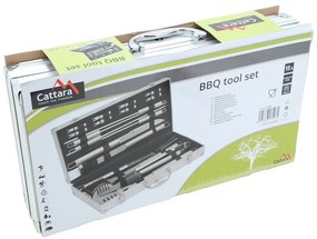 Alu 18 db-os grillező eszköz készlet táskával - Cattara
