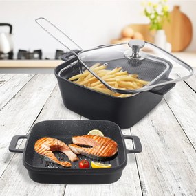 Alumínium sütőedény készlet 2 db-os 24,5x32,5 cm GRANDE – Orion