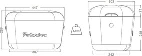 Türkiz hűtődoboz 20 l Pop – Polarbox