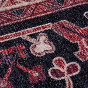 Borvörös mosható futószőnyeg újrahasznosított szálkeverékből 60x230 cm Windsor – Flair Rugs