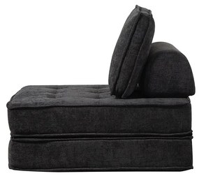 CALMERO kinyitható, multifunkciós kanapé - fekete