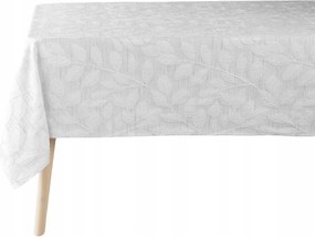 Abrosz asztalra fehér Jacquard rusztikus 140x240cm