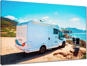 Vászonkép 90x60 Kirándulás lakóautóval Olaszország
