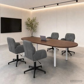 vidaXL Forgós Íróasztali Székek 4 db 54 x 55 x 90 cm Sötétszürke