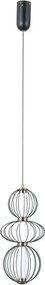 Italux Rabel PND-344221-3V-BK Függőlámpa 3x10W/LED 3000K 713lm IP20