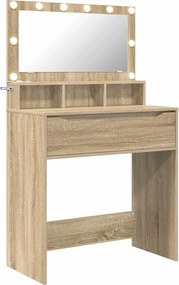 vidaXL Hálószobai Öltözködő Asztalok Sonoma tölgy 80 x 39,6 x 135 cm