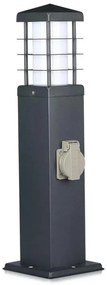 Kültéri lámpa aljzatokkal 1xE27/13W/230V IP44