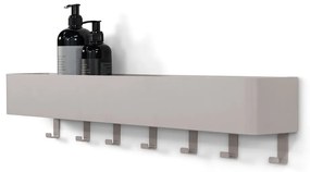 Világosszürke fali acél fürdőszobai polc Multi – Spinder Design