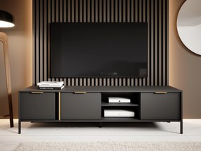 TV asztal/szekrény Lyran 3D (antracit + arany). 1071358