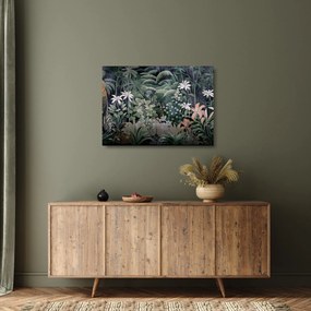 Üveg kép - Festett dzsungel minta (70x50 cm)