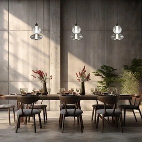 LED Csillár zsinóron DAPHNE LED/12W/230V szürke