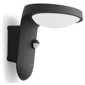 Philips Philips TYLA LED 9W 230V kültéri fali lámpa szenzorral, 2700K, IP44 P5466