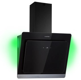 Klarstein Aurora Eco 60, páraelszívó, 60 cm, falra szerelhető, 550 m³/h, A+, érintéses vezérlés, fekete