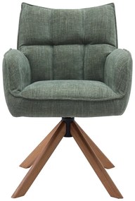 Zöld kárpitozott étkezőfotel szett 2 db-os Marilla – Unique Furniture