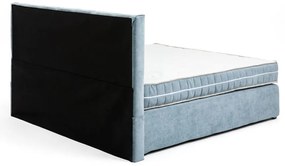 Kék boxspring ágy 160x200 cm Olia Bold Line – Bonami Selection