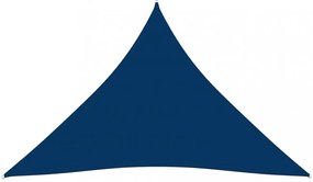 kék háromszögű oxford-szövet napvitorla 4,5x4,5x4,5 m