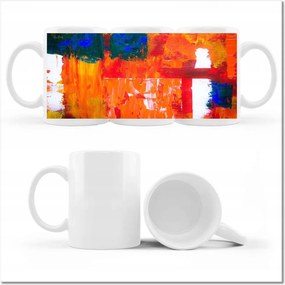 Nyomott mintás bögre Absztrakt lant (Líra)