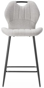 Bézs kárpitozott bárszék szett 2 db-os (ülésmagasság 65 cm) Muli – Marckeric