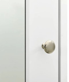 fehér MDF tükrös fürdőszobaszekrény 66 x 17 x 63 cm