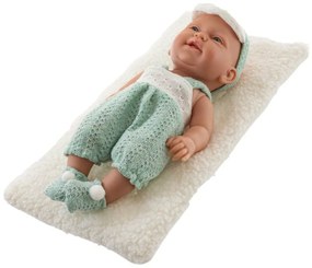Tulimi Baby fiú babával egy takaró, 25 cm - menta