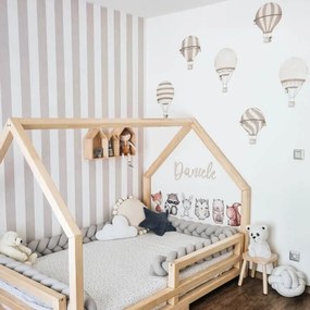 INSPIO Hőlégballon falmatricák barna színben