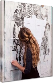 Vászonkép 30x40 Csinos nők Csajok Nagymamák