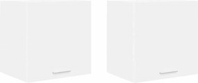 vidaXL Függő szekrény tárolóval 2 pcs Fehér 40 x 31 x 40 cm Faanyag