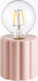 Elegáns Modern Elemes Asztali Éjjeli Lámpa Rózsaszín Loft Izzó