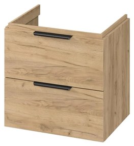 Cersanit S598-045-DSM - Falra szerelhető mosdó alatti fürdőszobaszekrény MALIKA 60x45 cm tölgy